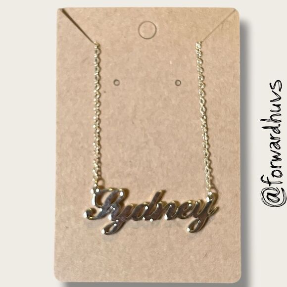 Bundle Sale 3 for $15 | “Sydney” Nameplate Necklace – 18” Chain with Extension - Picture 7 of 8